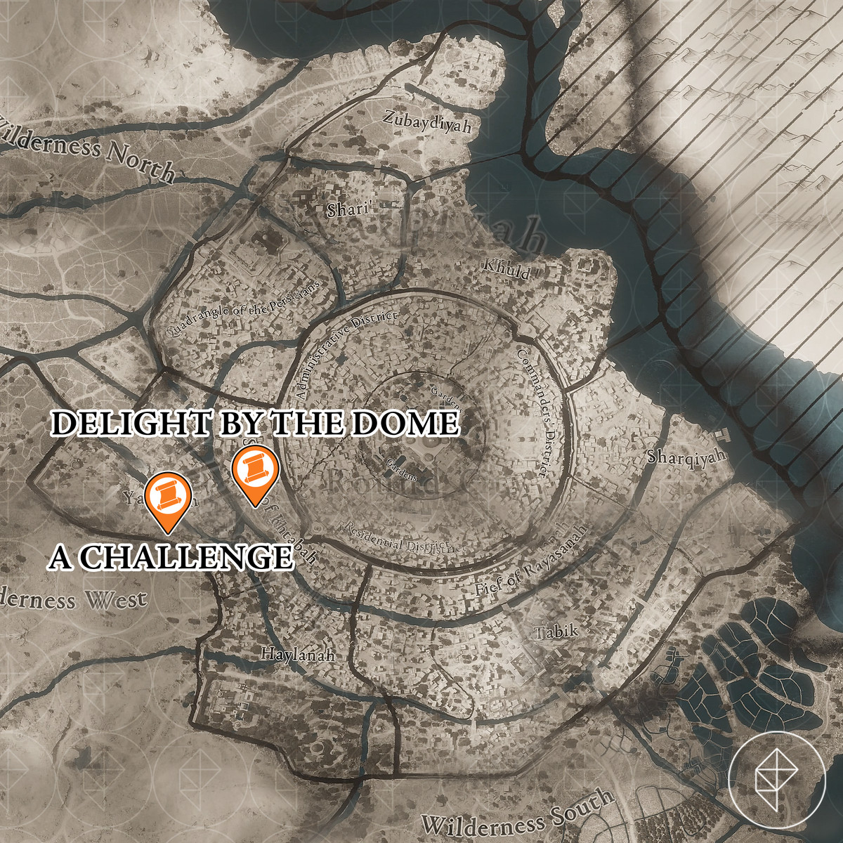 Assassin's Creed Mirage Abbasiyah-distriktet Enigma ledtrådar platser 
