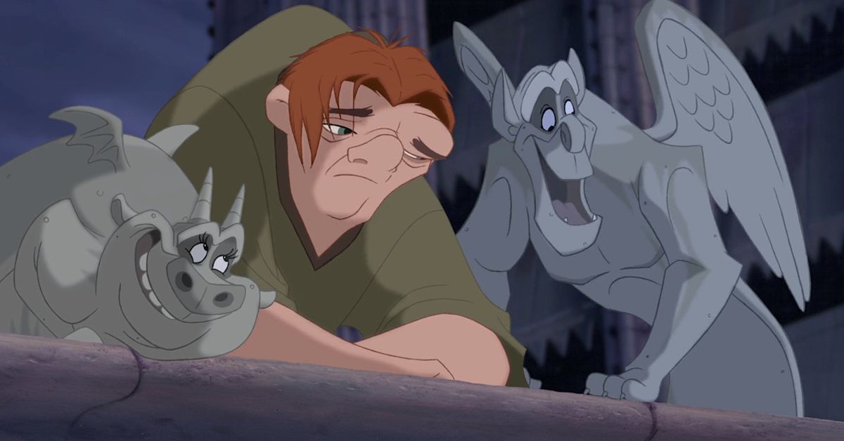 Fallet för och emot gargoylerna i Disneys Hunchback of Notre Dame