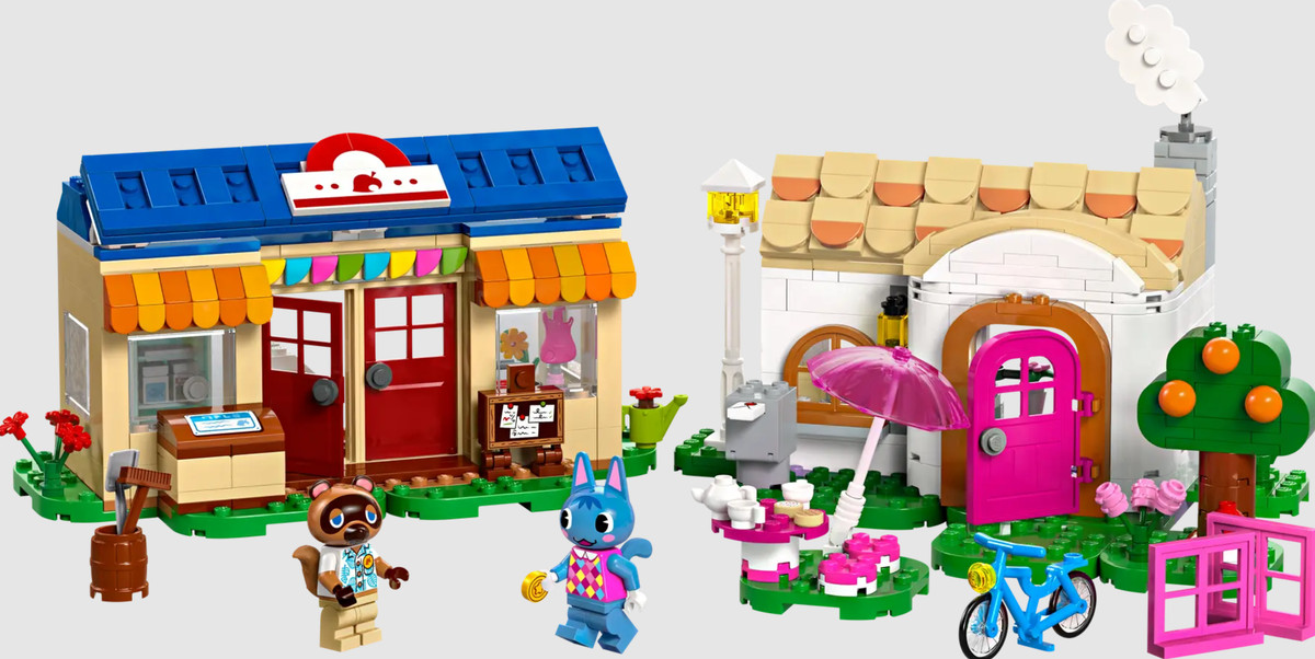 Nook's Cranny och Rosies hus återskapat i Lego