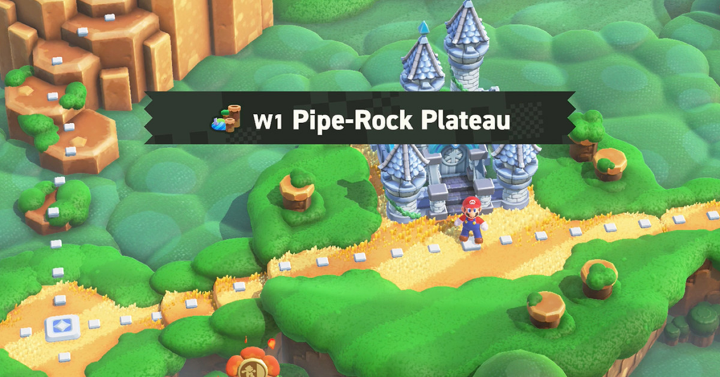 W1 Pipe-Rock Plateau Wonder Seed locations in Super Mario Bros. Wonder