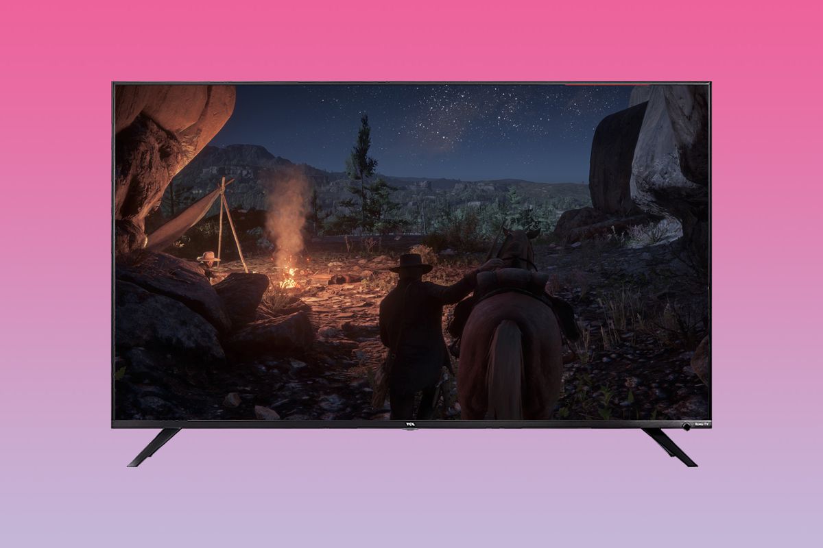 fotoillustration av Red Dead Redemption 2 på TCL R617 4K TV