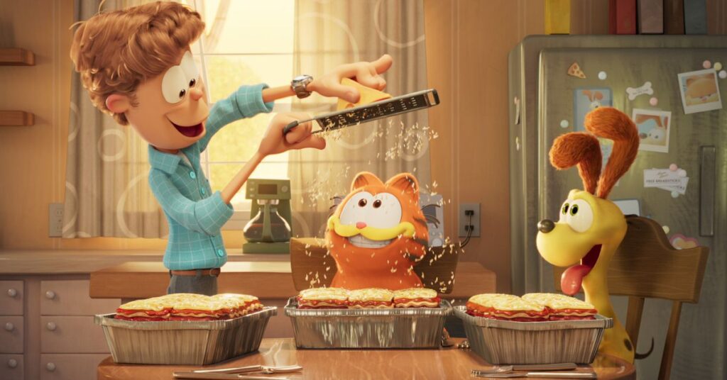 Chris Pratts Garfield-film ser ut som en gripande kärlekshistoria för lasagne