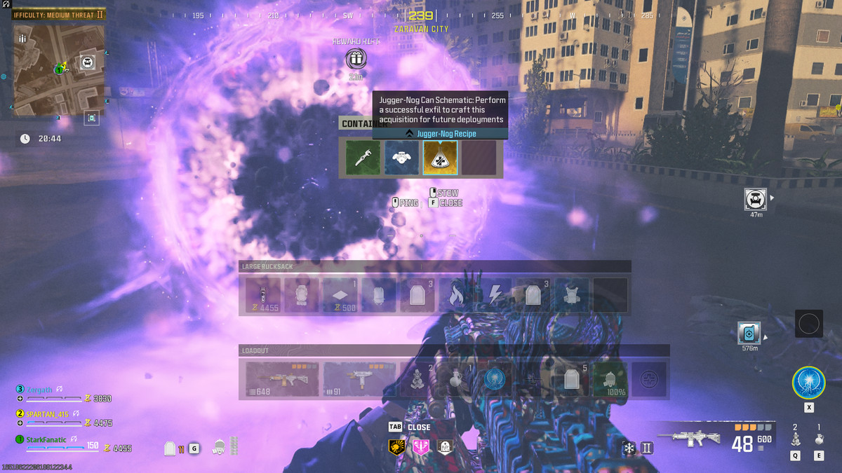 En spelare samlar ett sällsynt schema för Jugger-Nog i MW3:s Zombies-läge