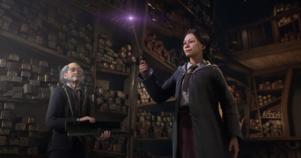 Hur val av trollstav fungerar i Hogwarts Legacy