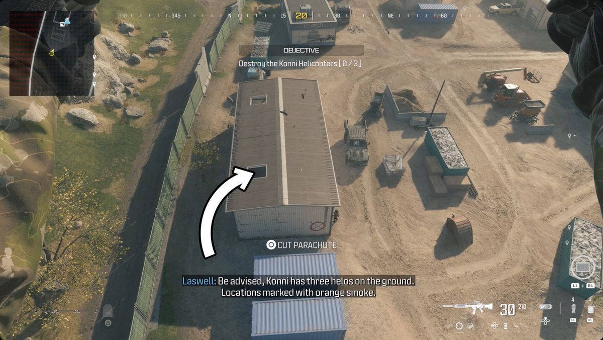 Call of Duty: Modern Warfare 3-skärmdump med Silenced Holger 556-platsen markerad.