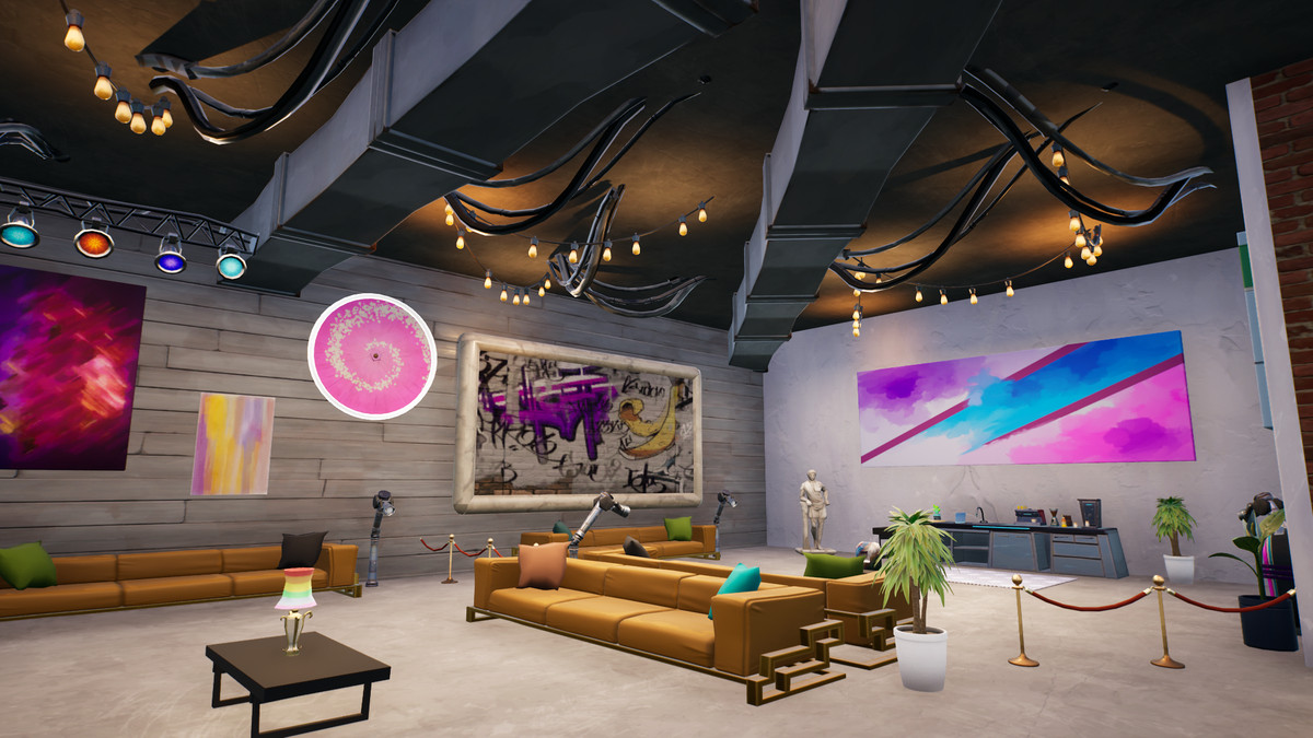 Loungen i Moxy hotell rekreation i Marriott Bonvoy annons i Fortnite