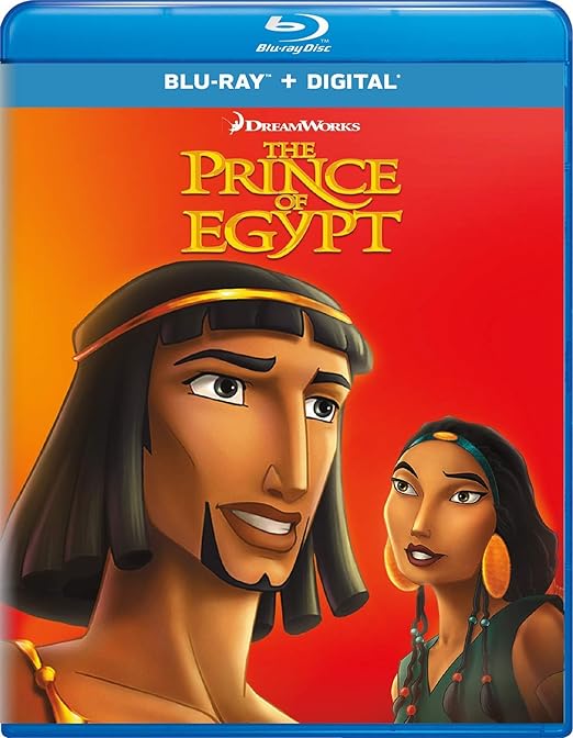 Ett Blu-Ray-fodral med Moses från The Prince of Egypt