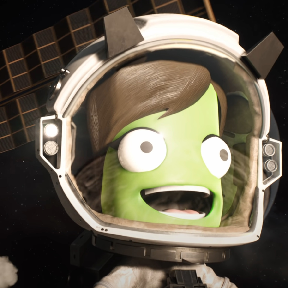 En Kerbal från Kerbal Space Program 2 tillkännagivandetrailer