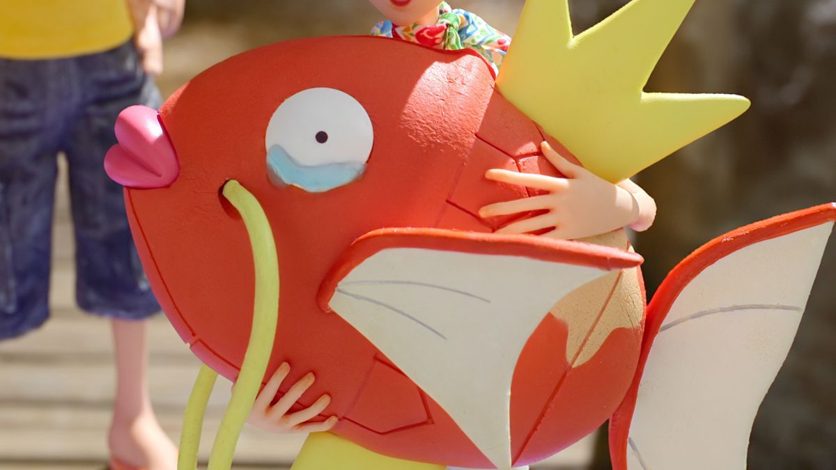 En Magikarp gör sitt bästa för att inte gråta