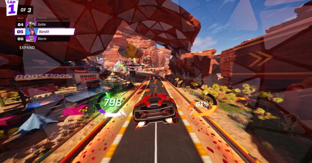 Rocket Racing är en chockerande rolig arkadracer byggd i Fortnite