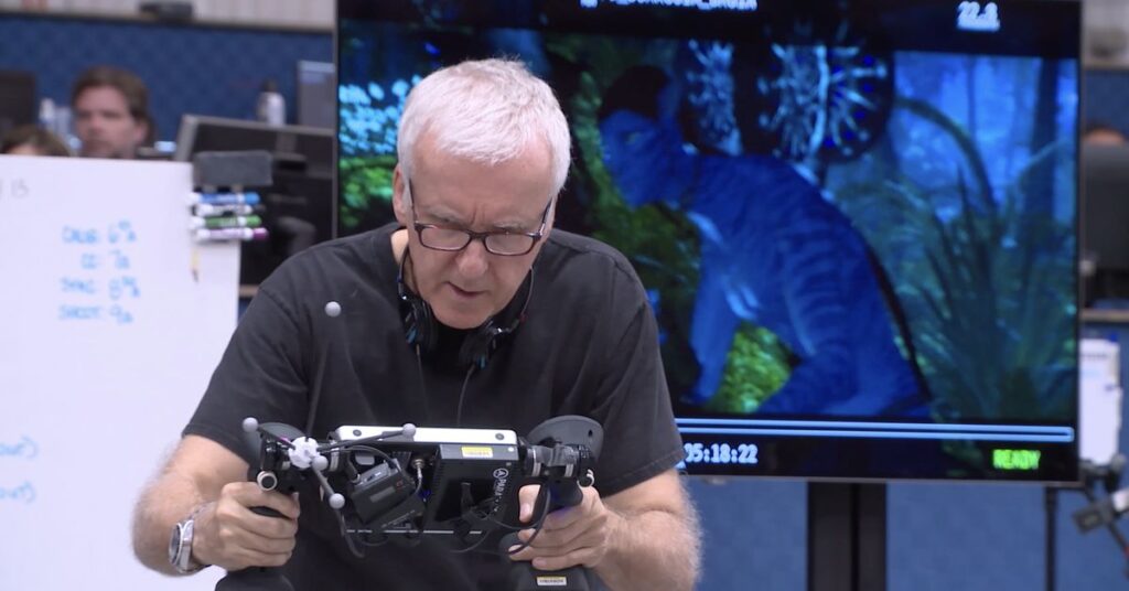 Se James Cameron använda en virtuell kamera för att regissera Avatar: The Way of Water