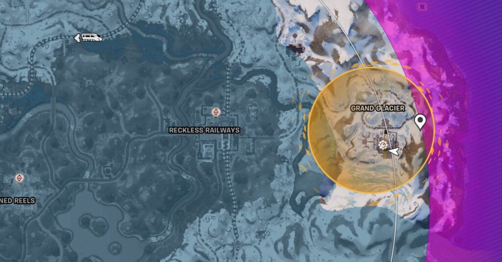 Vad är guldcirkeln på kartan i Fortnite?