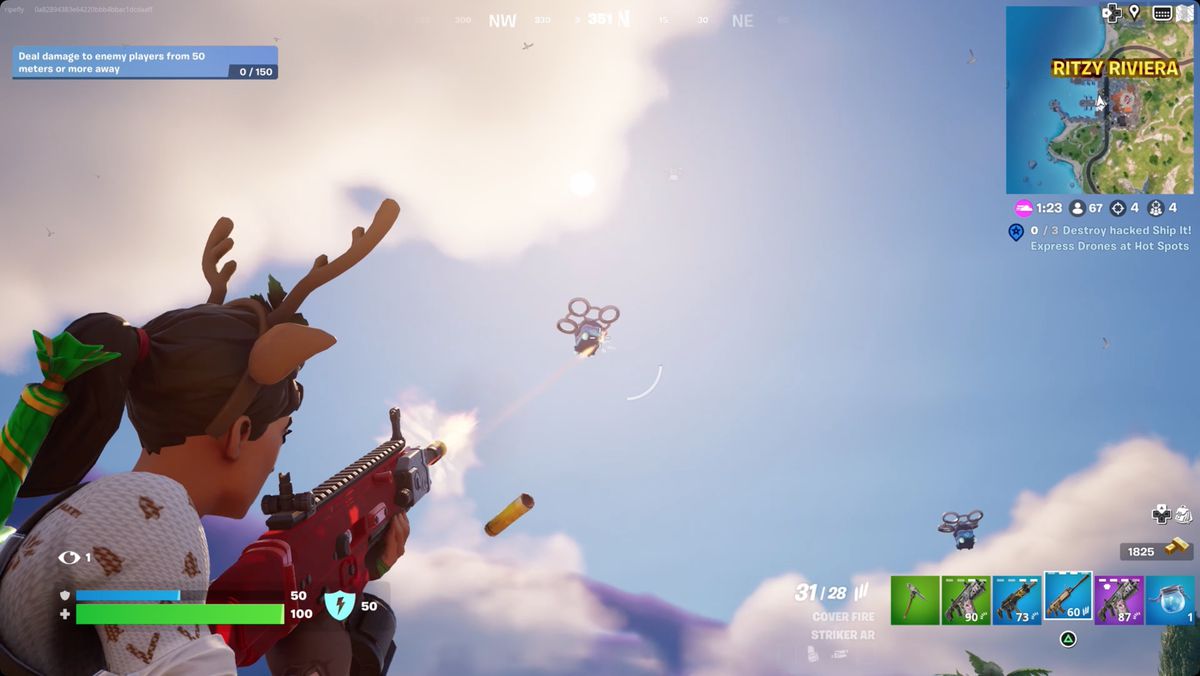 Fortnite-spelare skjuter ner hackad Ship It!  Express drönare