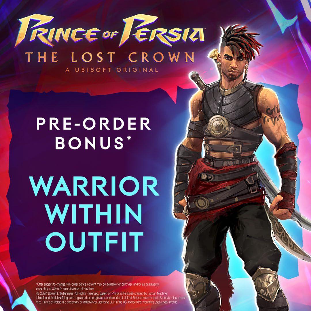 En bild som visar Warrior Within-dräkten som ingår i förbeställningar till Prince of Persia: The Lost Crown
