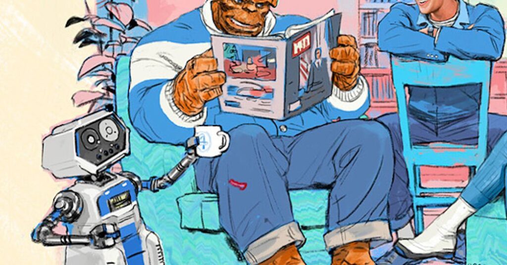 HERBIE, roboten i MCU:s Fantastic Four castingaffisch, har en lång, konstig historia
