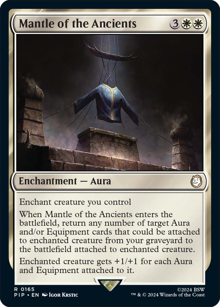 Mantle of the Ancients - A Magic: the Gathering Card.  Beskrivningen lyder: 