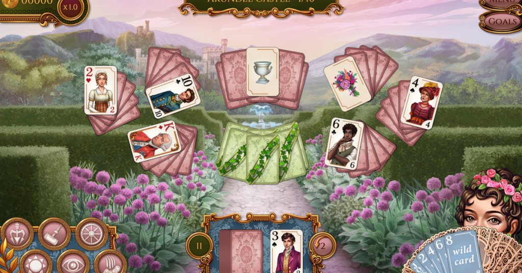 Vill du klicka på spelkort i en miljö med Jane Austen-tema?  Självklart gör du det