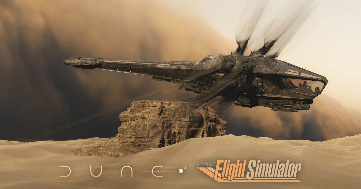 Dune: Part Two's Ornithopter svävar sin väg till Microsoft Flight Simulator