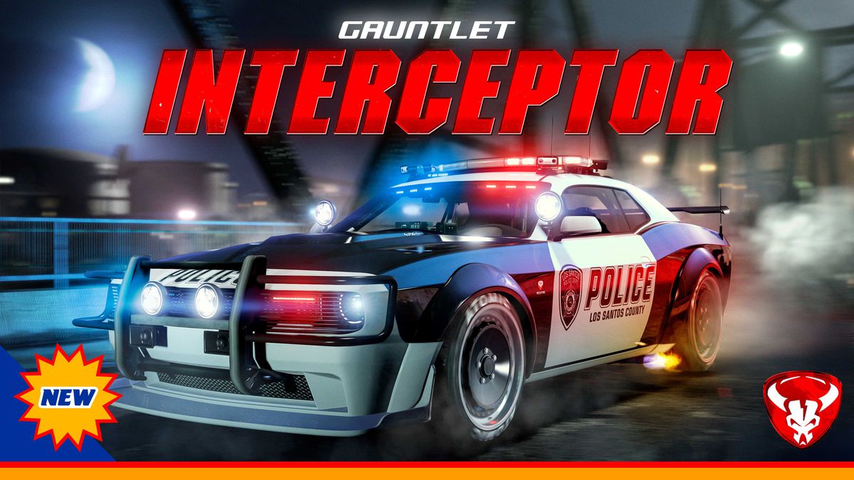 GTA Online-promokonst för Gauntlet Interceptor