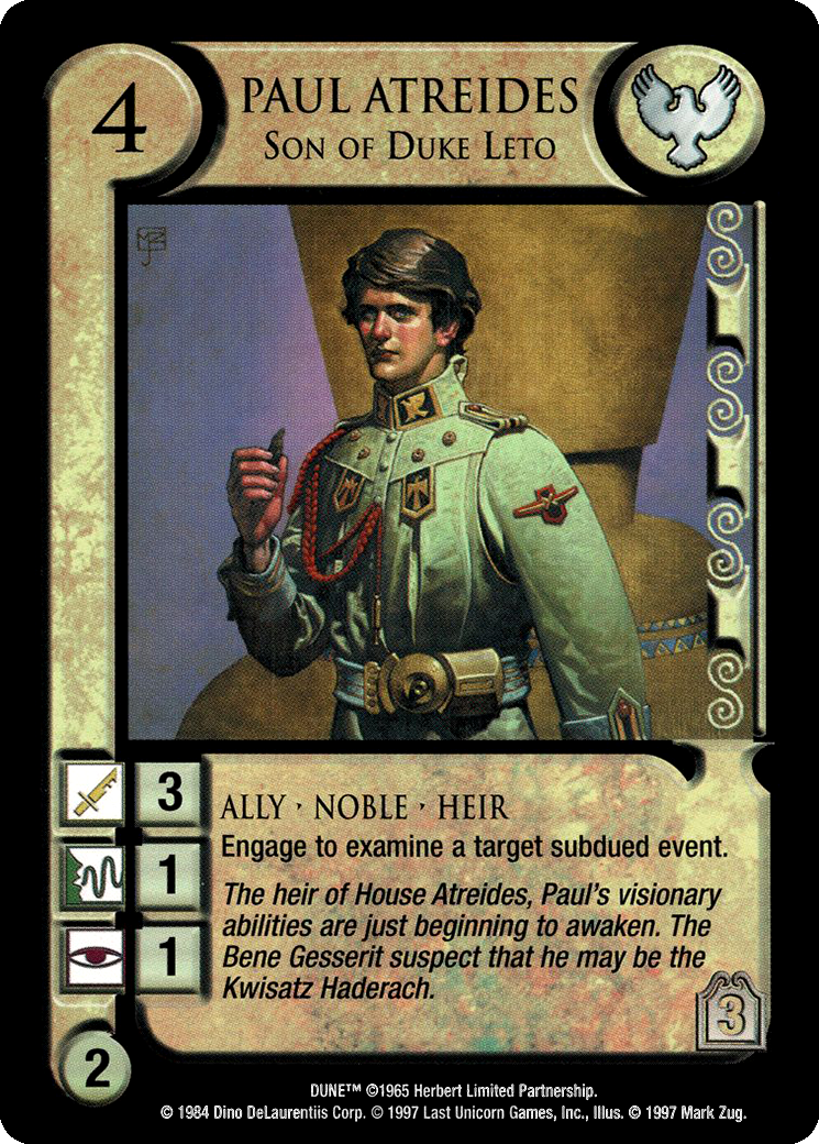 Dune, TCG, Paul Atreides