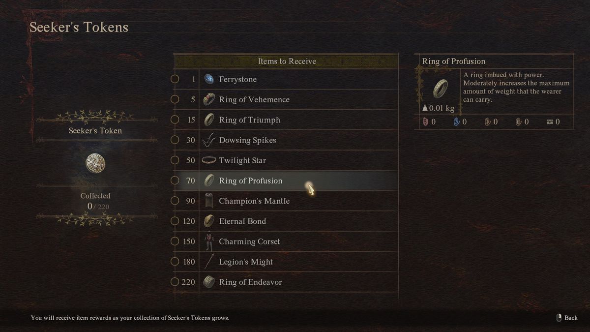 Dragon’s Dogma 2 Seeker’s Tokens rewards