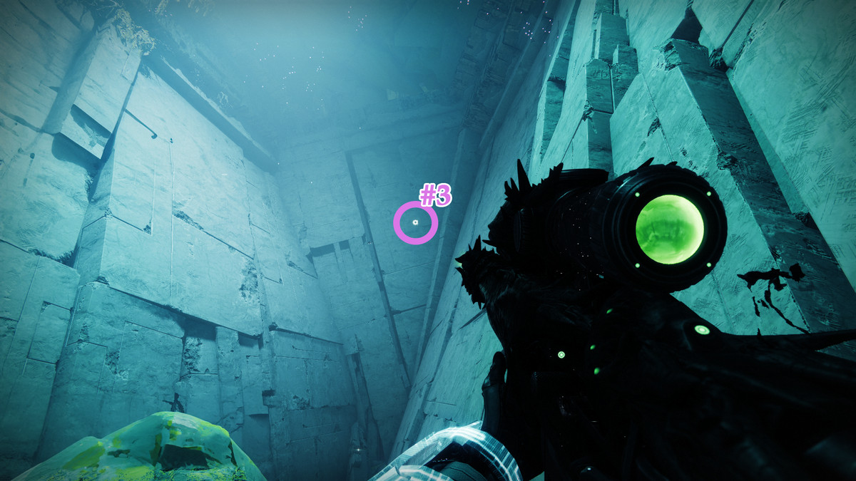 En bild som visar ett tredje Taken Blight i The Whisper-uppdraget i Destiny 2