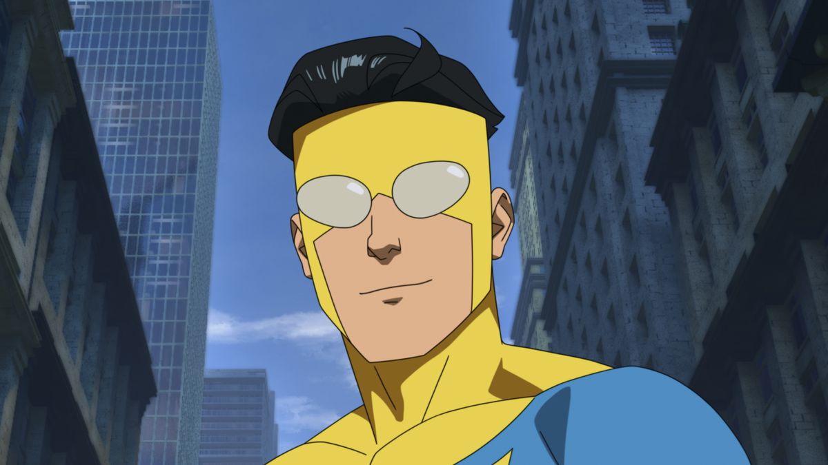 Sjuttonårige Mark Grayson som superhjälten Invincible