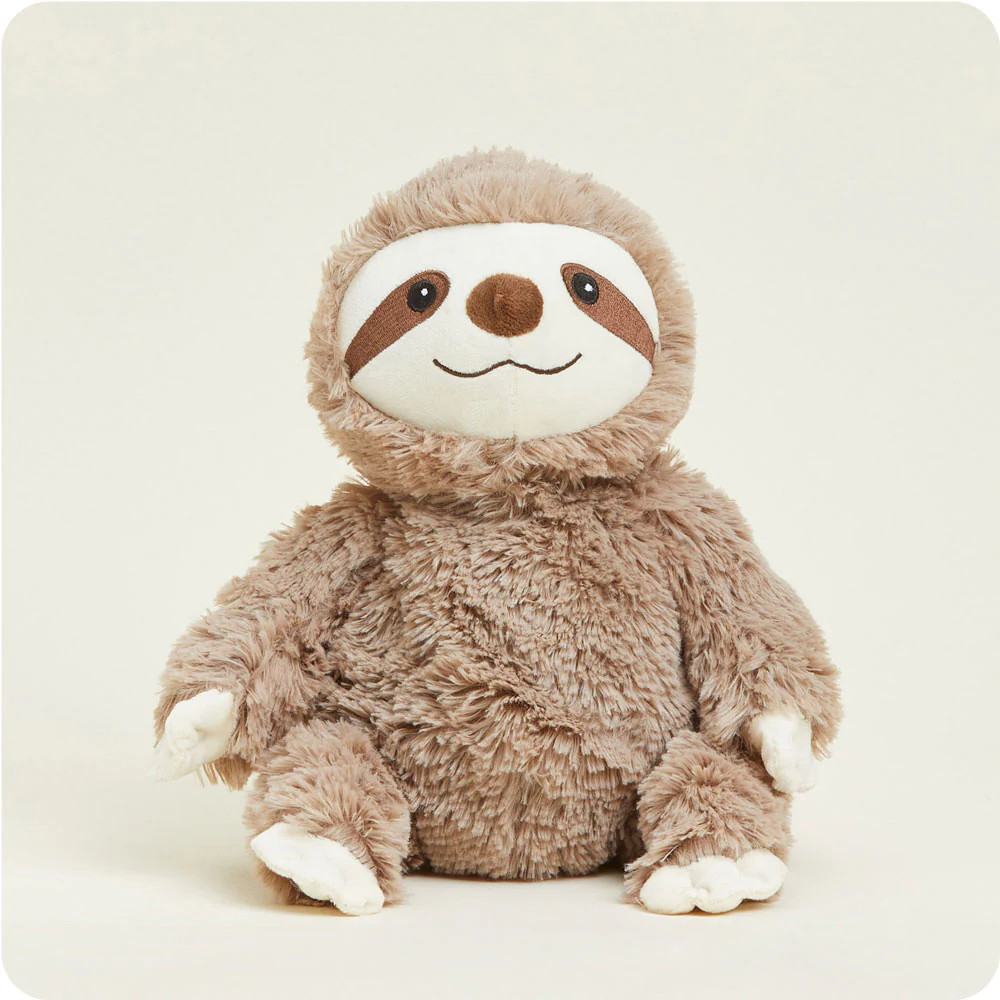 A stock photo of the Warmies plush sloth