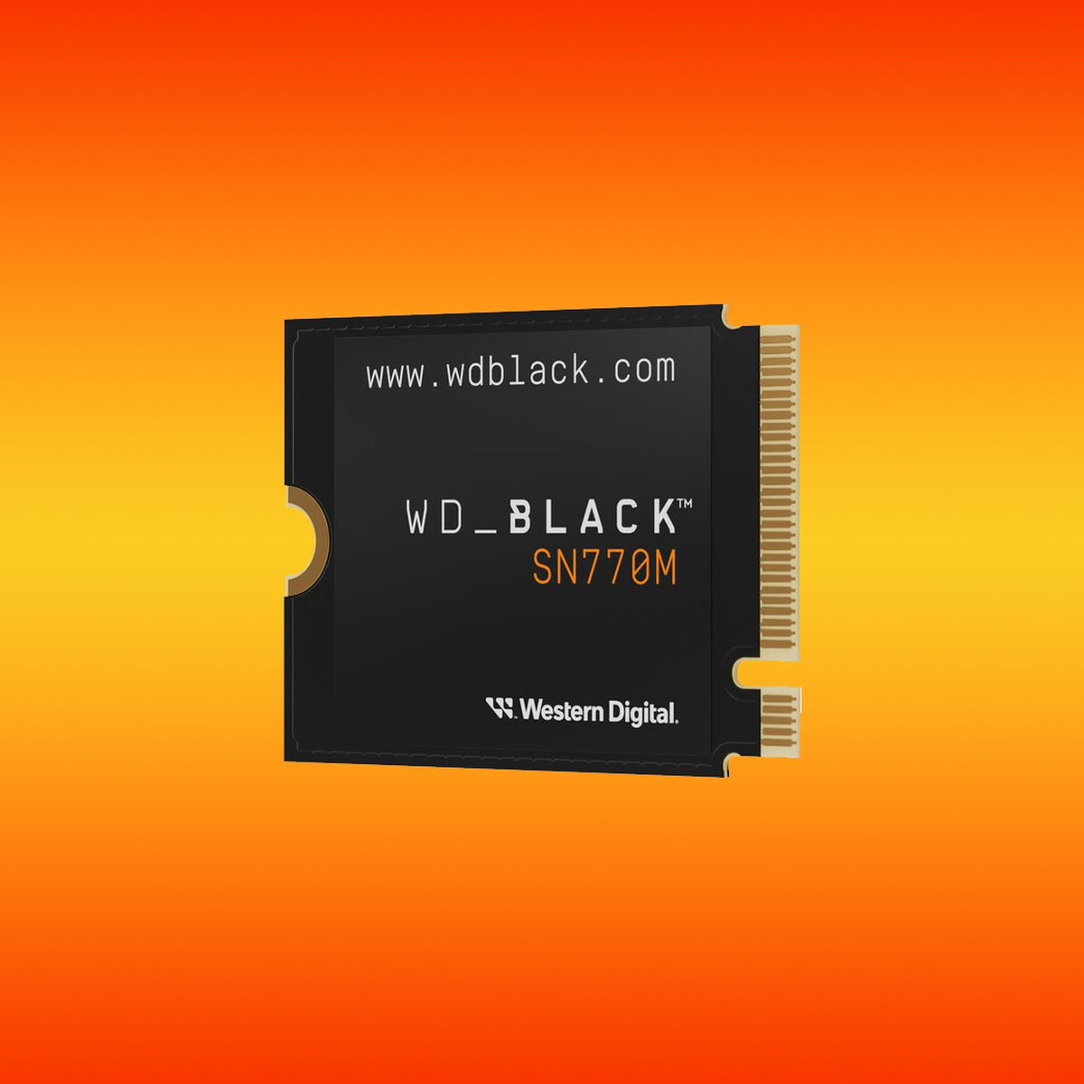 Ett lagerfoto av WD_Black SN770M SSD