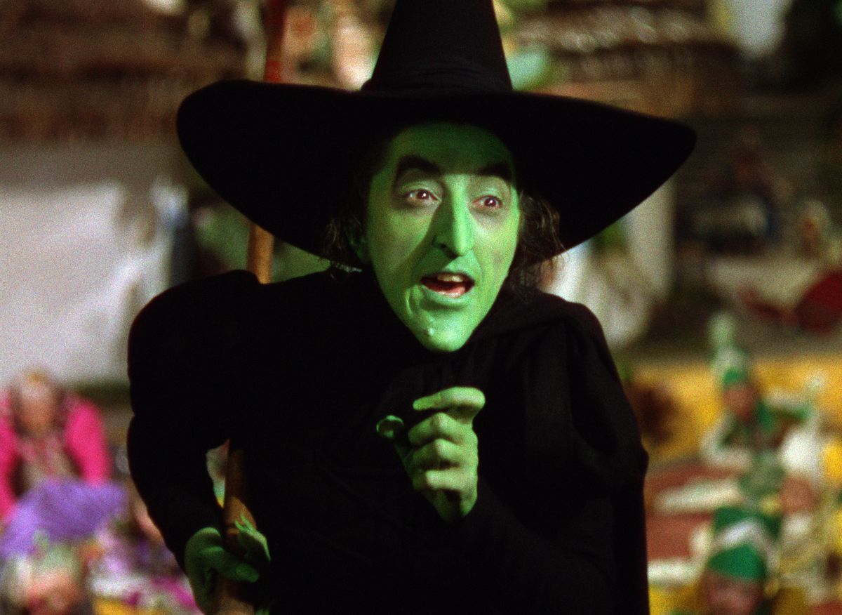 Margaret Hamilton som den onda häxan i trollkarlen från Oz