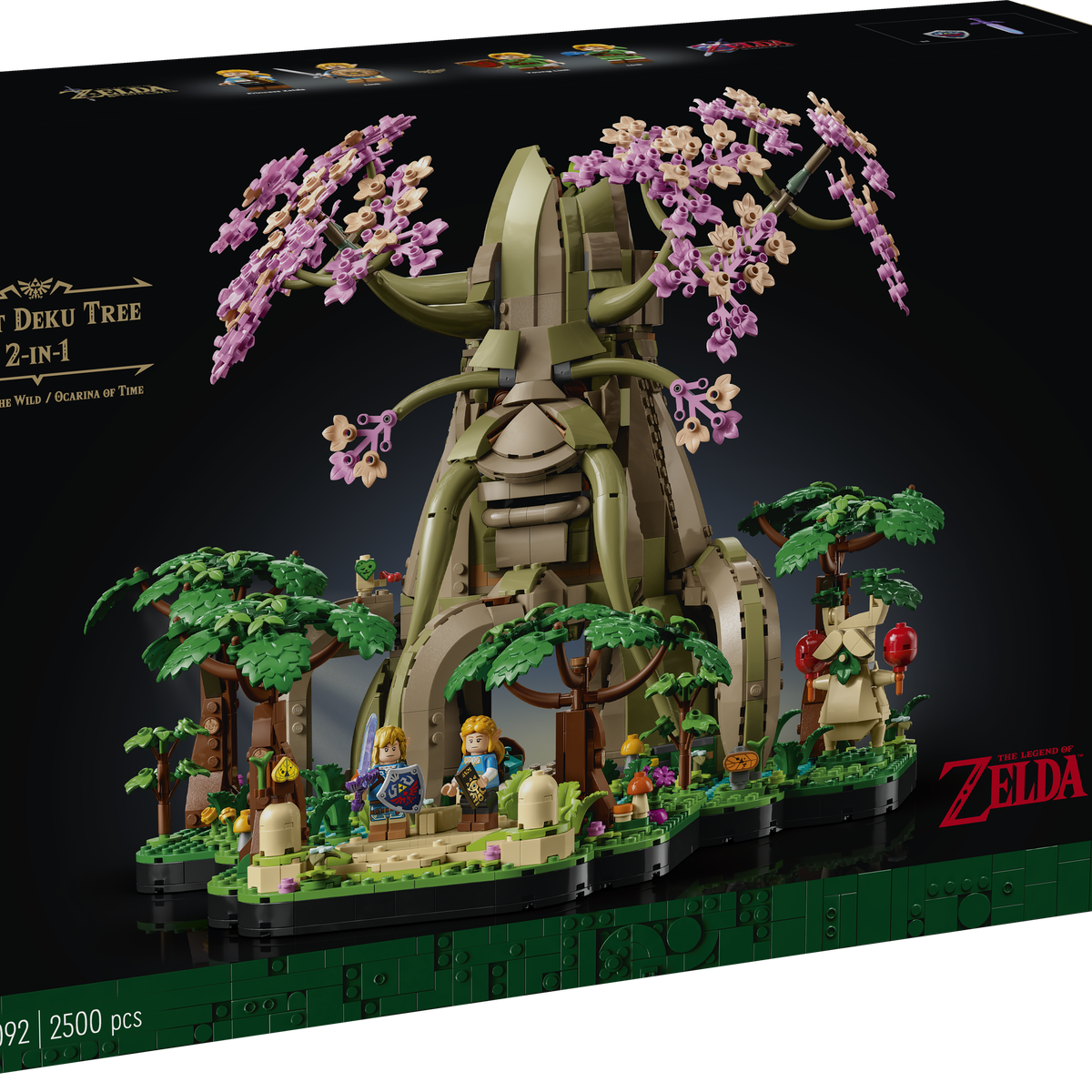 En bild på en låda från The Legend of Zelda The Great Deku Tree Lego set