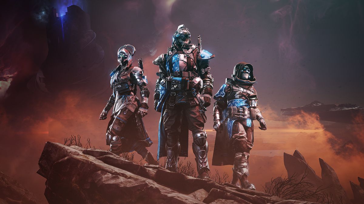 A trio of Guardians stand against The Witness in Destiny 2: The Final Shape