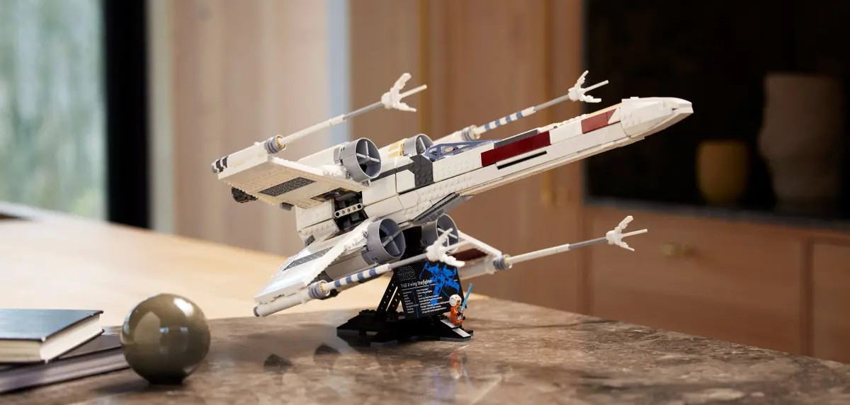 En bild på Lego X-Wing