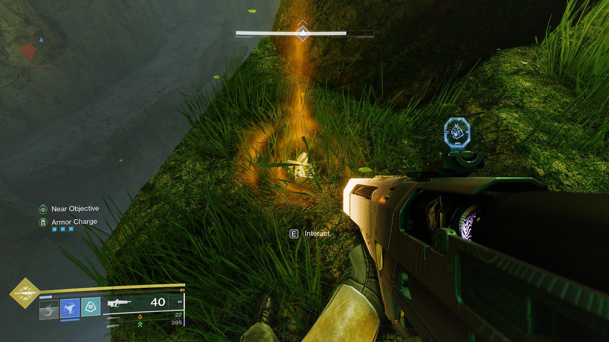 An injured ghost in the Alone in the Dark mission in Destiny 2