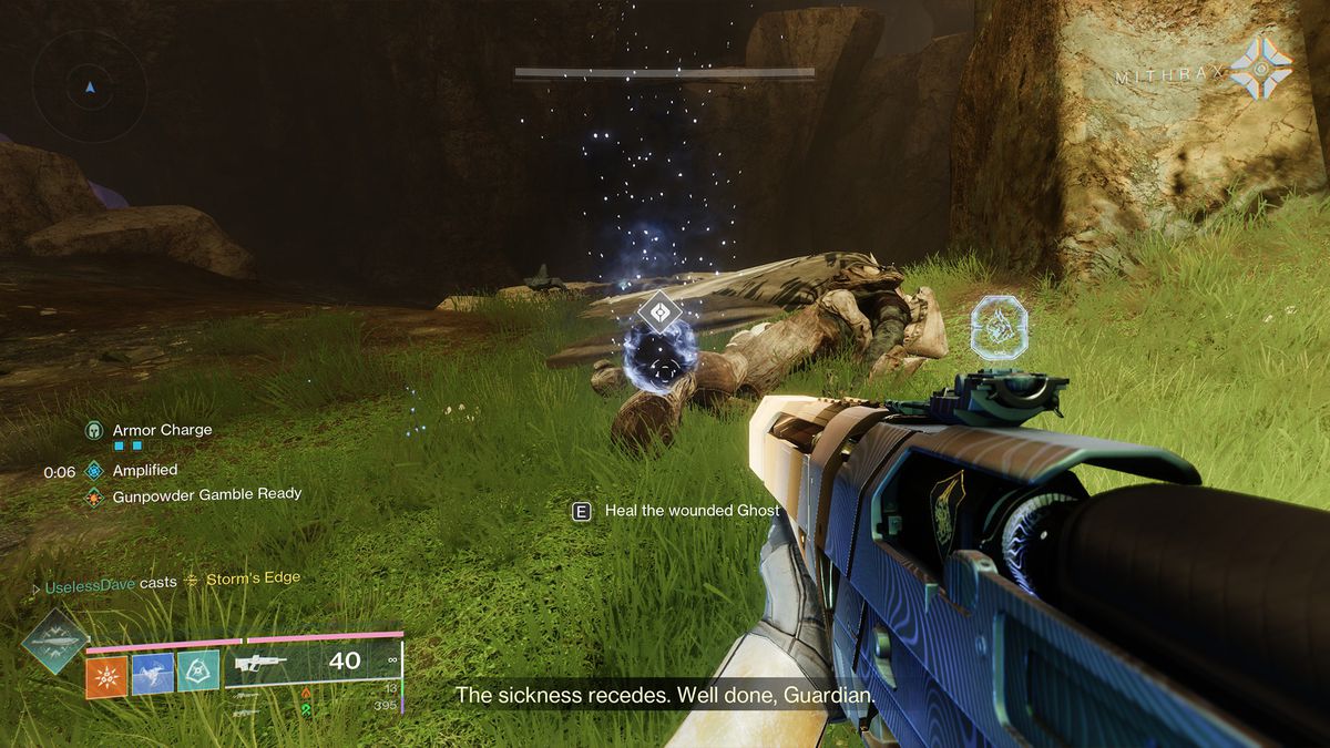 Healing a wounded Ghost in Destiny 2