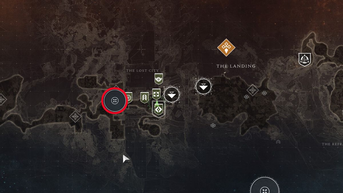 Paranormal Activity Lost City map location in Destiny 2