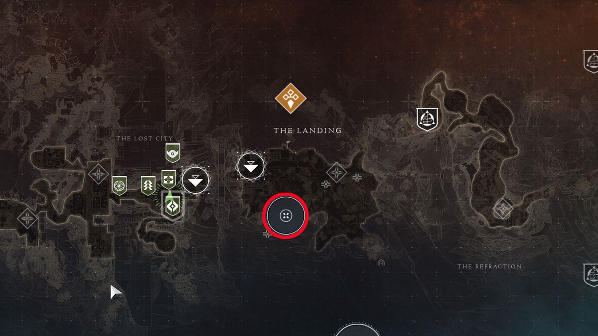 Paranormal Activity The Landing  map location in Destiny 2