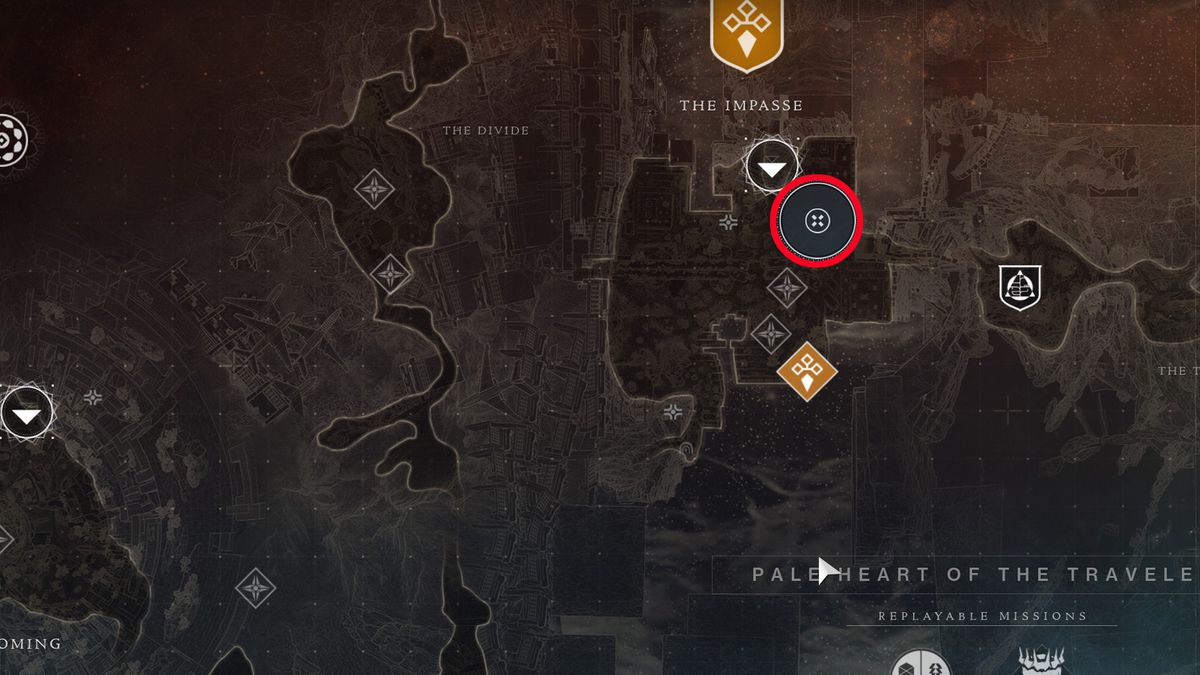 Paranormal Activity The Impasse map location in Destiny 2