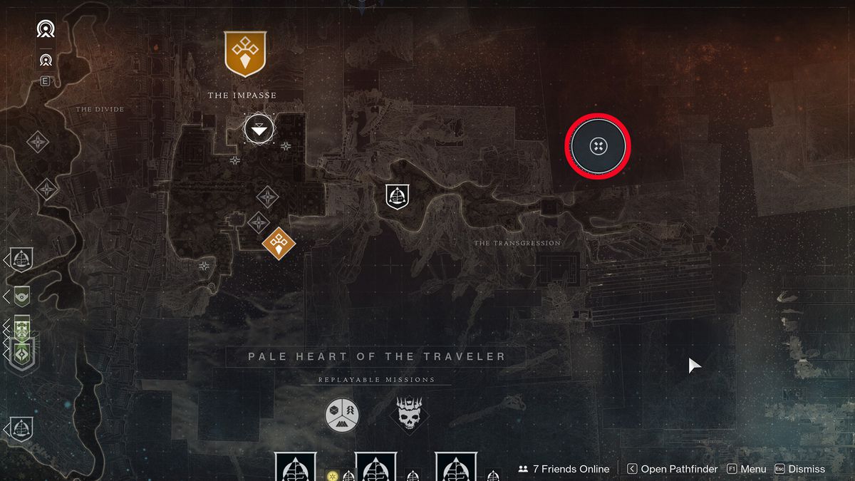 Paranormal Activity The Transgression map location in Destiny 2