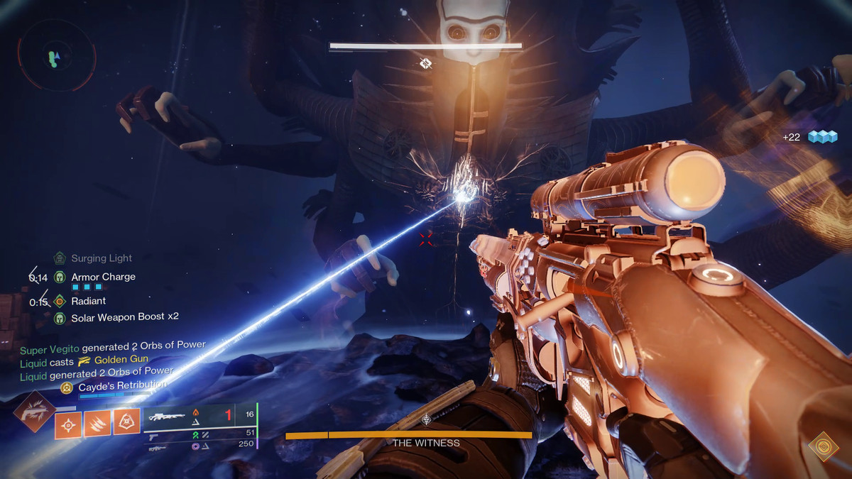 A Guardian dodges The Witness’ attacks in Destiny 2’s Salvation Edge raid