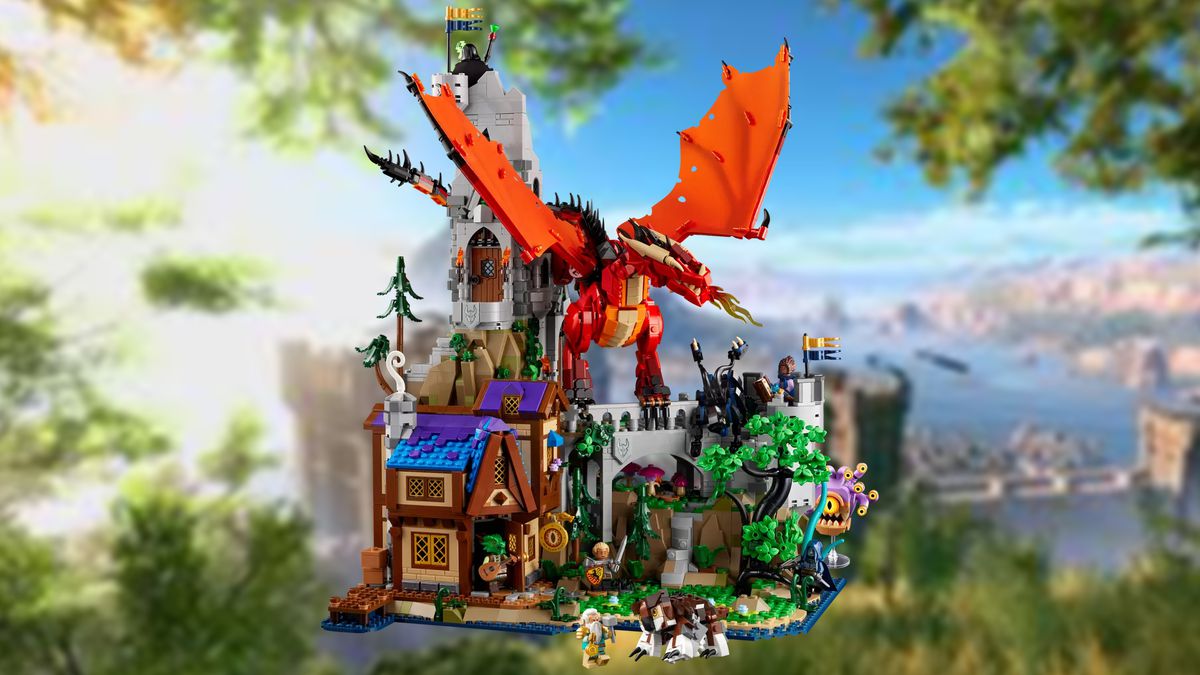 A stock photo of the Lego Dungeons & Dragons set