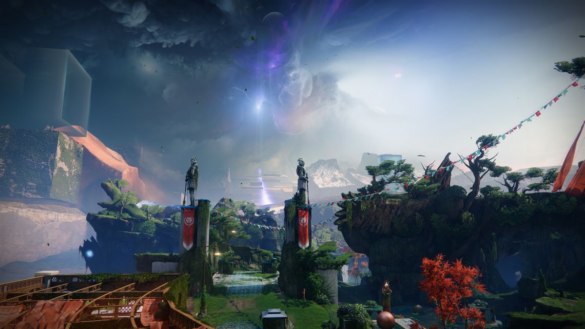 Guardians look out into The Pale Heart in Destiny 2: The Final Shape