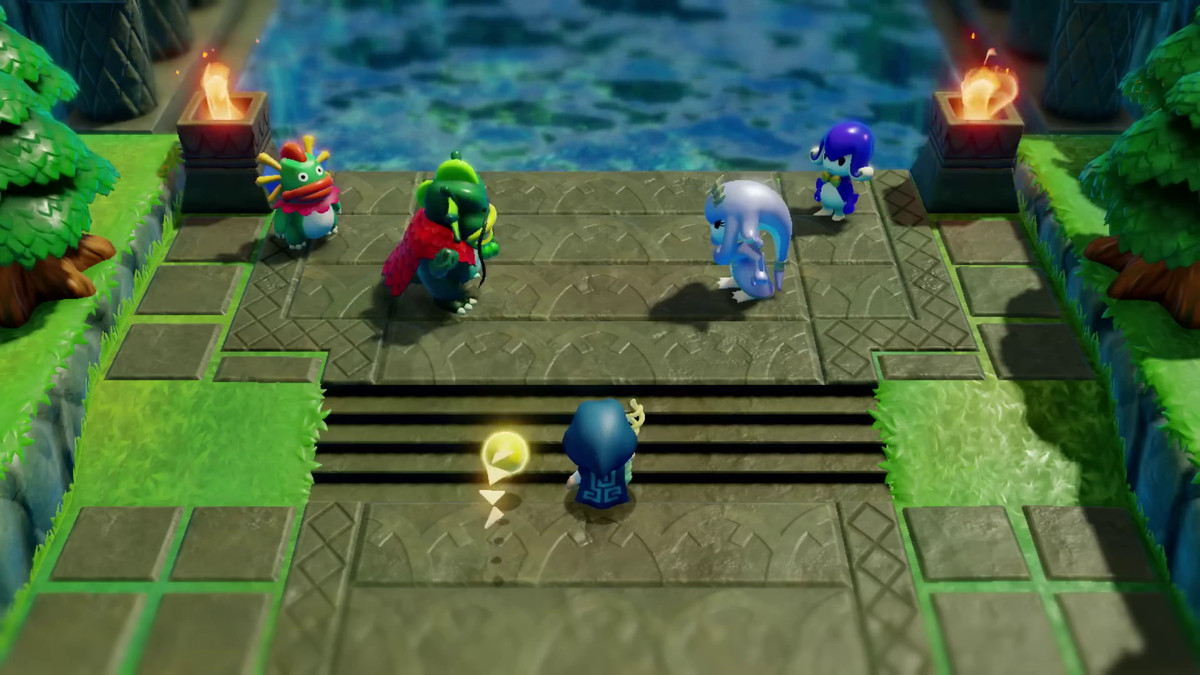 En bild av två sorters Zora vända mot varandra i The Legend of Zelda: Echoes of Wisdom.