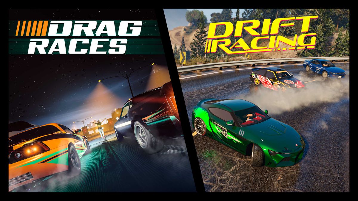 GTA Online-kampanjkonst för Drag Races och Drift Racing