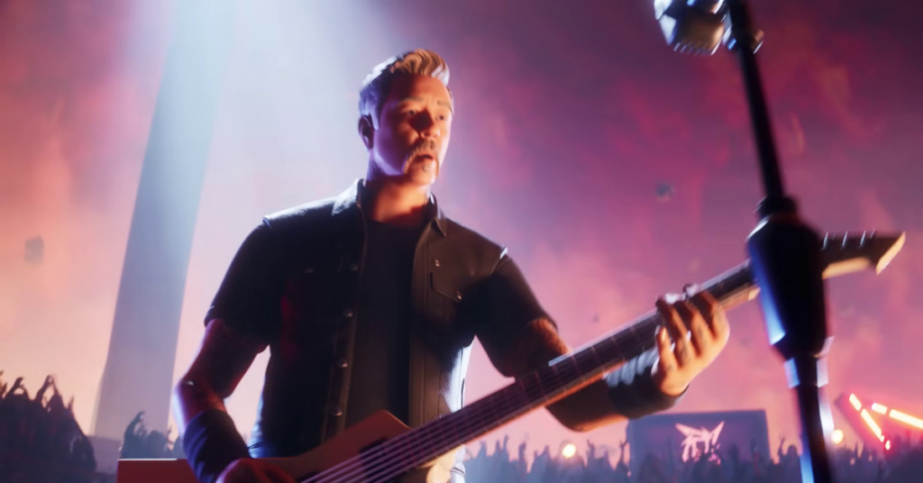 Metallica tar med sin metalgitarr – och ett nytt PvP-spelläge – till Fortnite Festival