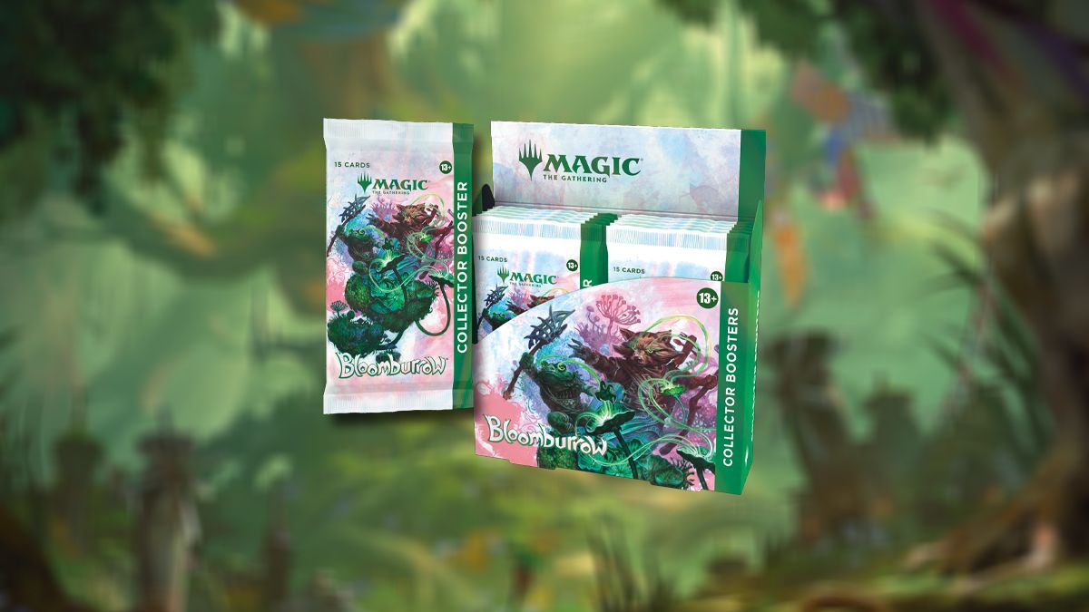 En bild på en Collector's Booster Box för Bloomburrow Expansion for Magic: The Gathering