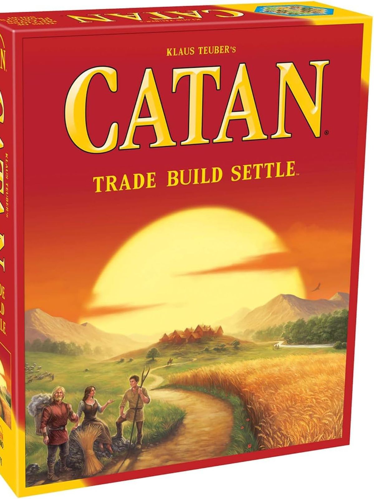 Boxkonsten för Settlers of Catan.