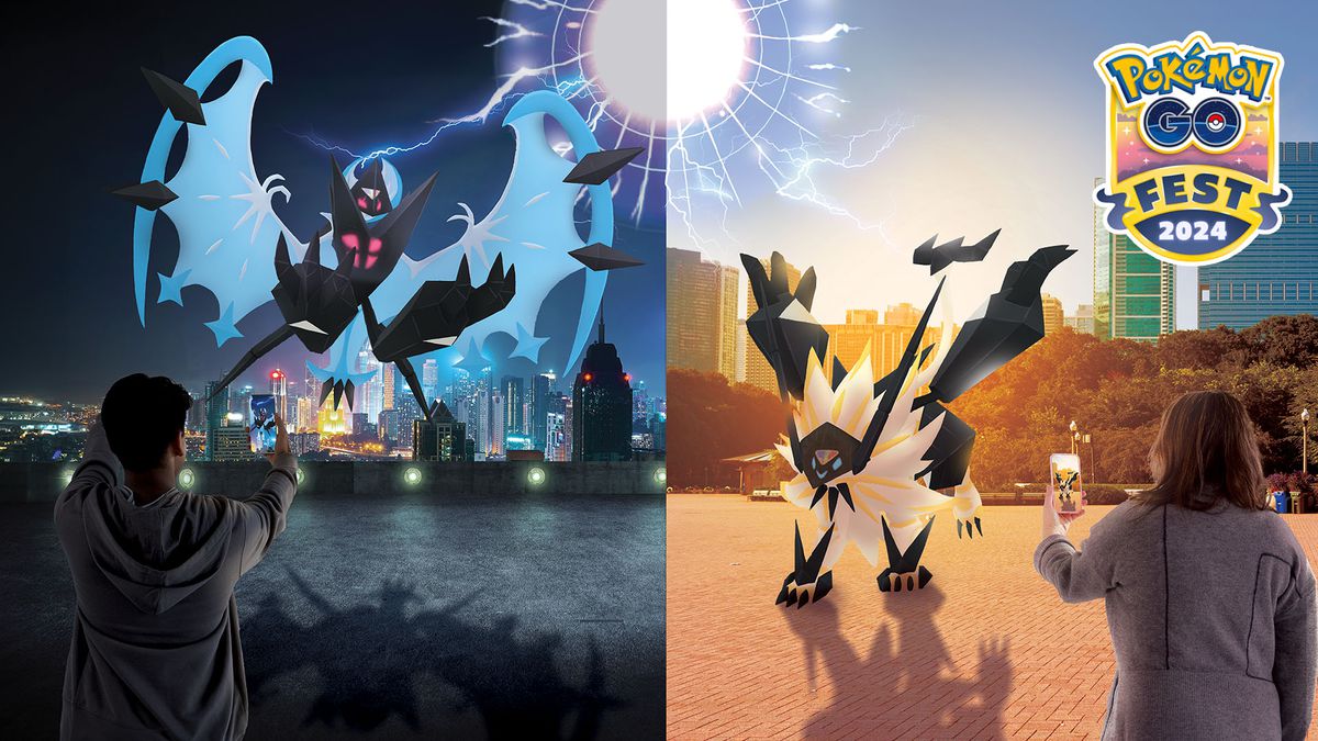 Dawn Wings och Dusk Mane Necrozma i Pokémon Go.